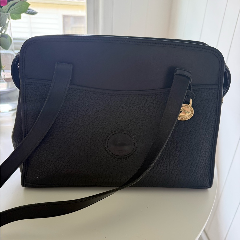 Vintage Dooney & Bourke Black Leather Handbag